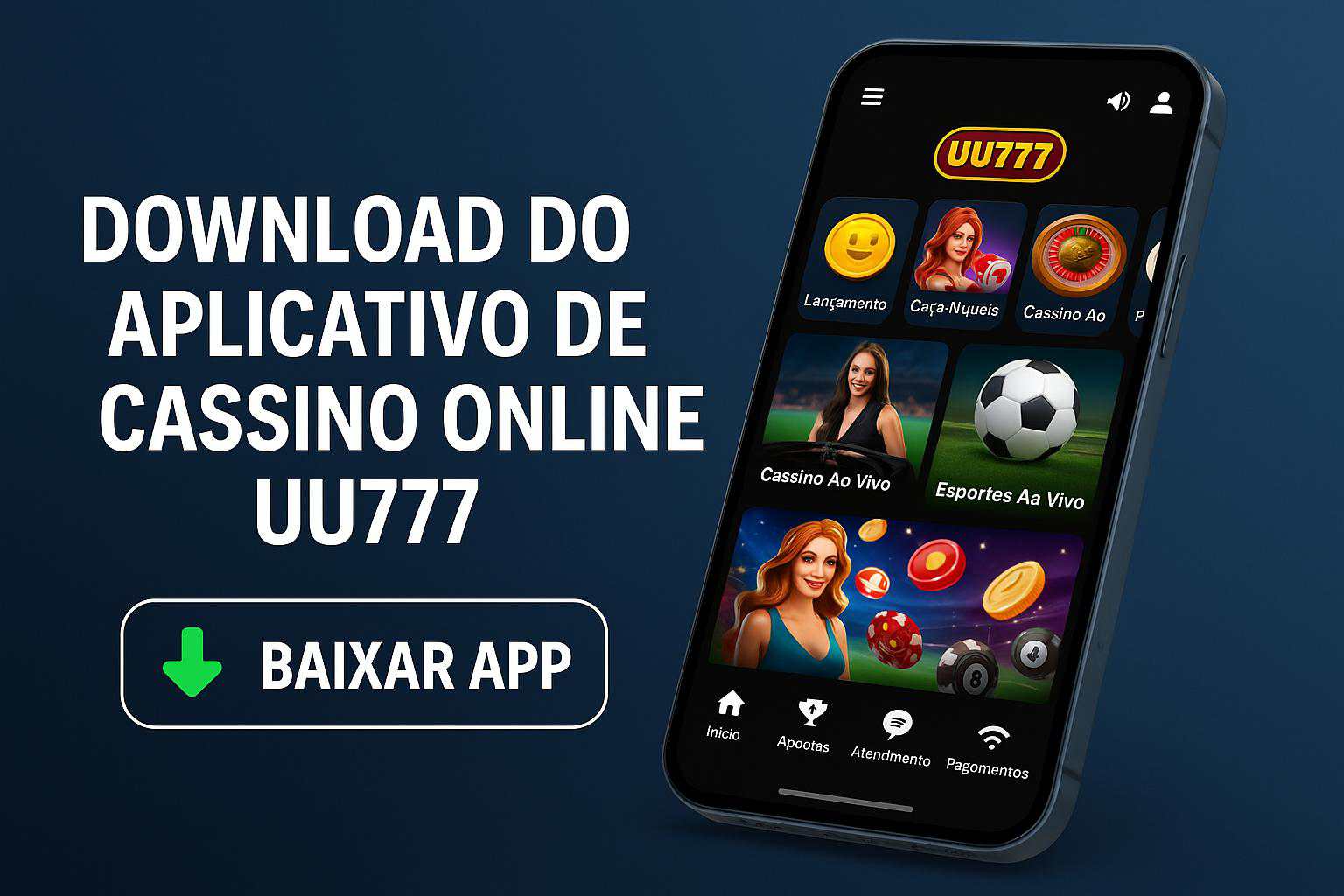 Baixar o UU777 Cassino App